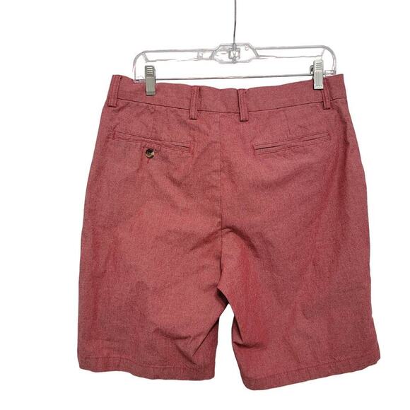 Old Navy Mens Red Flat Front Shorts 32 Ultimate Slim Built in Flex RN# 54023 635 - Picture 2 of 11